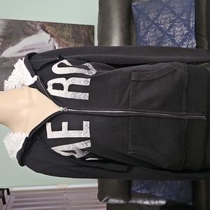 Aeropostale Hooded Jacket Black Medium